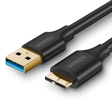 UЗЕЛЕНЫЙ КАБЕЛЬ USB - MICRO USB-B 3.0 SuperSpeed ​​5Гб/с 1м ДЛЯ ДИСКОВ