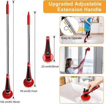 Электрическая беспроводная щетка для чистки iMartine CS600 с 6 насадками.