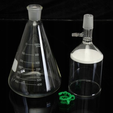 Szklany filtr ssący 250 ml lejek Buchnera 1000 m