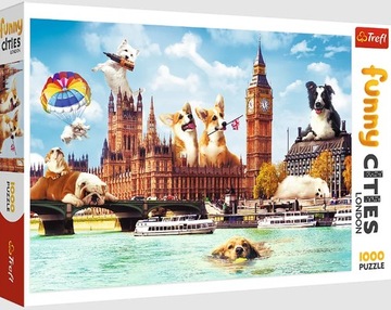 PUZZLE FUNNY CITEIS PSY W LONDYNIE TREFL 10596