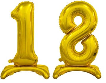 Balony Stojące Cyfry 74 cm Osiemnaste 18 Urodziny