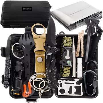 Zestaw przeżycia SURVIVAL 32w1 niezbędnik survivalowy multi tool