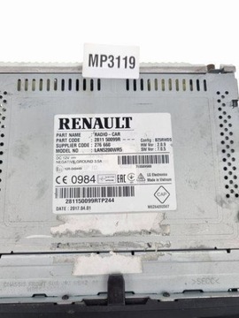 281150099R OBRAZOVKA NAVIGACE 0.9 TCE 90 66 2015 RENAULT CAPTUR (J5_)