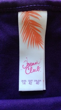 OCEAN CLUB strój kostium kąpielowy fiolet 40