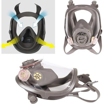 MASKA OCHRONNA LAKIERNICZA PRZECIWGAZOWA KOMPLETNA ZESTAW