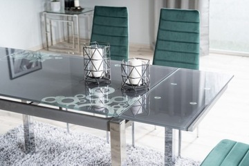 СОВРЕМЕННЫЙ СТЕКЛЯННЫЙ СТОЛИК GD-017 ЧЕРНЫЙ СИГНАЛ