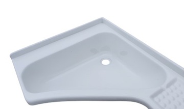 РАКОВИНА БЕЛАЯ УГЛОВАЯ С ПОЛКОЙ СПРАВА