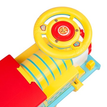 ИНТЕРАКТИВНЫЙ ЛОКОМОТИВНЫЙ ПРИЦЕП RIDE-ON PUSHER СО ЗВУКОВЫМ ПОЕЗДОМ