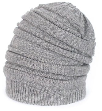 SZALEO beanie CZAPKA kaszmir marszczona cz17475-1