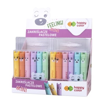 Happy Color zakreślacze mini pastelowe 6 kolorów
