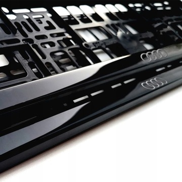 ОТЛИЧНАЯ РАМКА ДЛЯ НОМЕРНОГО ЗНАКА AUDI ГЕЛЬ ДЛЯ ПЕЧАТИ ЛОГОТИПА 2 шт.