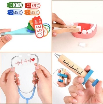 ДЕРЕВЯННЫЙ НАБОР ДОКТОРА игра «Дантист доктор»