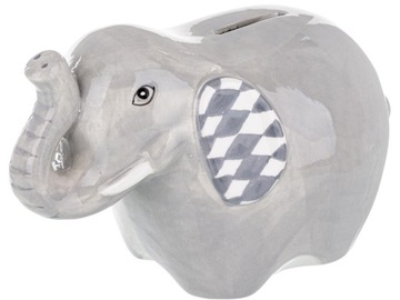 NA PREZENT Ceramiczna Skarbonka 11 x 17,5 x 9 cm - figurka SŁOŃ
