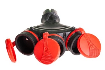 Электрическая розетка, разветвитель Пласт-Рол, черный