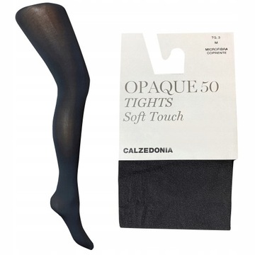 CALZEDONIA Ciemnoszare Rajstopy 50 DEN Tg 2 S