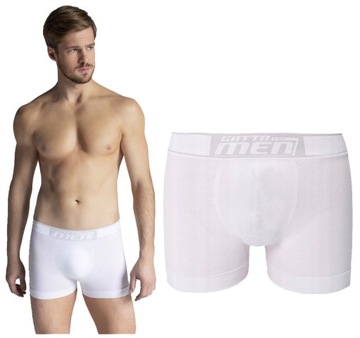 GATTA BOXER BOKSERKI MĘSKIE BAWEŁNA BIAŁE XL