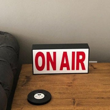 on Air Neon Sign LED Sign Night White Red Wireless