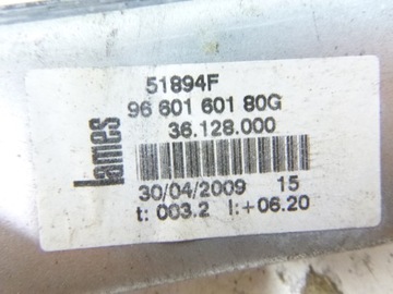 MECHANIZMUS SKEL PŘEDNÍ LEVÝ CITROEN C2 2009R. 9660160180