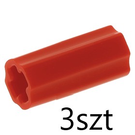 Lego 6538c 4513174 łącznik osi czerwony 3szt P387