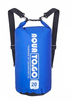 Torba Worek wodoszczelny AQUA TO.GO 20L MOCNY blu