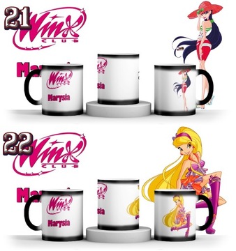 ВОЛШЕБНАЯ КРУЖКА WINX CLUB + ИМЯ + КАРТОН