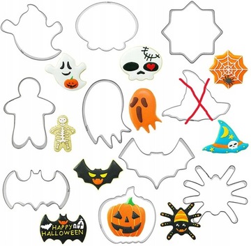 Набор из 9 формочек для печенья «Хэллоуин», небольшое количество в наличии.