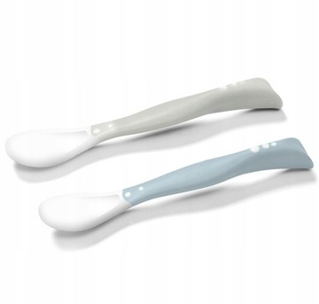 BABYONO ŁYŻECZKA PLASTYCZNA SAMODZIELNE JEDZENIEx2