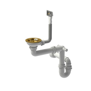 Syfon zlewozmywakowy Quadron 90 mm 12SR3-P1A-PG1