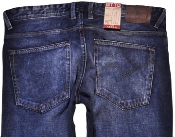 TOM TAILOR spodnie LOW blue jeans SLIM AEDAN _ W33 L32