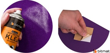 Bitmat panel akustyczny KLIN dekor fioletowy bez kleju stożki do SALONU 5cm