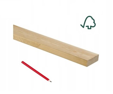 Deska heblowana surowa 2x5x60cm świerk kantówka szlifowana listewka