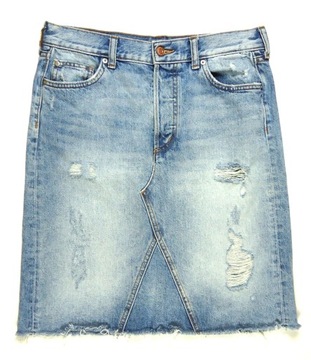 H&M spódnica jeans prosta MIDI new 38