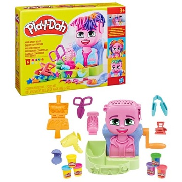 PLAY-DOH Ciastolina Salon fryzjerski Zestaw z akcesoriami F8807