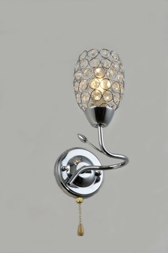 LAMPA SUFITOWA Plafon ŻYRANDOL KLOSZ z Kryształków