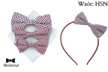 Zestaw Szelki męskie i dziecięce w paski + muszki