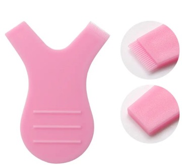 Расческа-аппликатор для лифтинга и ламинирования ресниц, розовый, 10 шт.