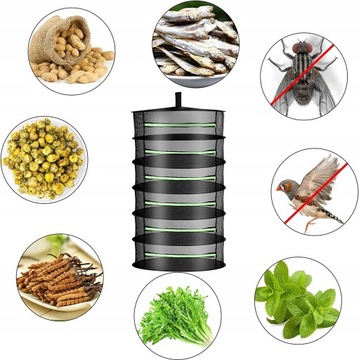 СУШИЛКА, СЕТКА ДЛЯ СУШКИ ТРАВ, СКЛАДНАЯ, 6 ПОЛОК