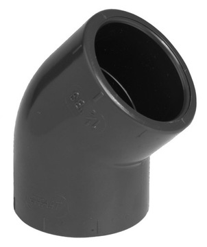 Kolano PVC D50 mm. 45 stopni.