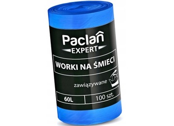 PACLAN EXPERT Мешки для мусора с завязками 60л 100 шт.