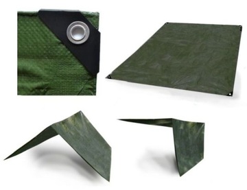 Tarp podłoga osłona płachta namiot 2x2 wodoodporny