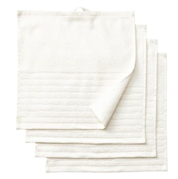IKEA ręcznik frotte VAGSJON 30x30 biały 4szt