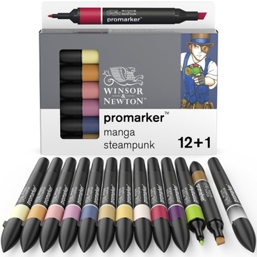 PROMARKER ZESTAW 12+1 STEAMPUNK Winsor&Newton