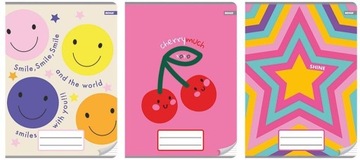 ZESZYT A5/32K KOLOROWE TRZY LINIE GIRL (10SZT)