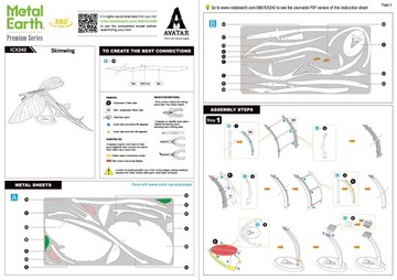 Металлическая Земля Аватар Skimwing 3D модель