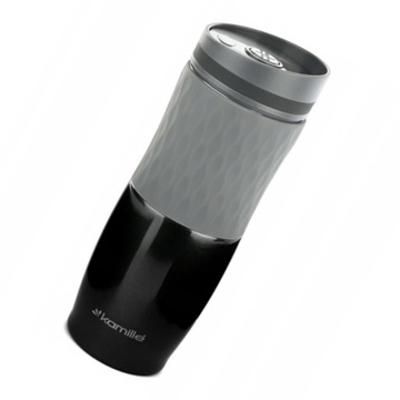 Termos Kubek Termiczny Kamille 500ml Odcienie Szarości Butelka Metaliczna