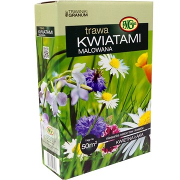 Trawa KWIATAMI MALOWANA ŁĄKA KWIETNA 1kg Granum ŁĄCZKA KWIETNA KWIATOWA