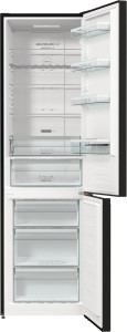 Холодильник Gorenje NRK620EABXL4 AdaptTech NoFrost Черный 200см 331л 60см Crips