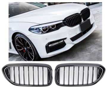 GRILL ATRAPA NERKI BMW 5 G30 G31 2017-2021 CZARNY POŁYSK NOWY