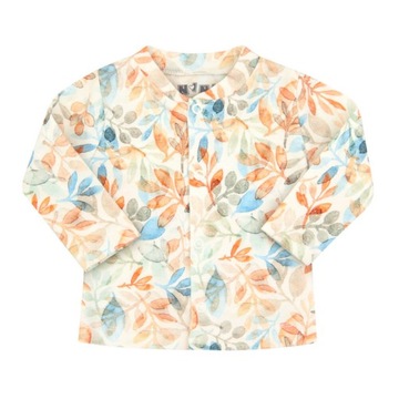 Kaftan w roślinki Birds z bawełny organicznej 68