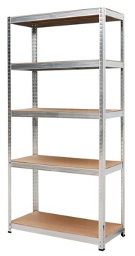 AWTOOLS REGAŁ 5 PÓŁEK 180x90x40 NOŚNOŚĆ 100KG / 3.3MM - WCISKANY SZYBKI MON